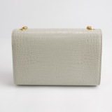 Saint Laurent(YSL) Classic Monogram Tassel Crossbody Bag Crocodile Embossed Leather Small — thumbnail 5