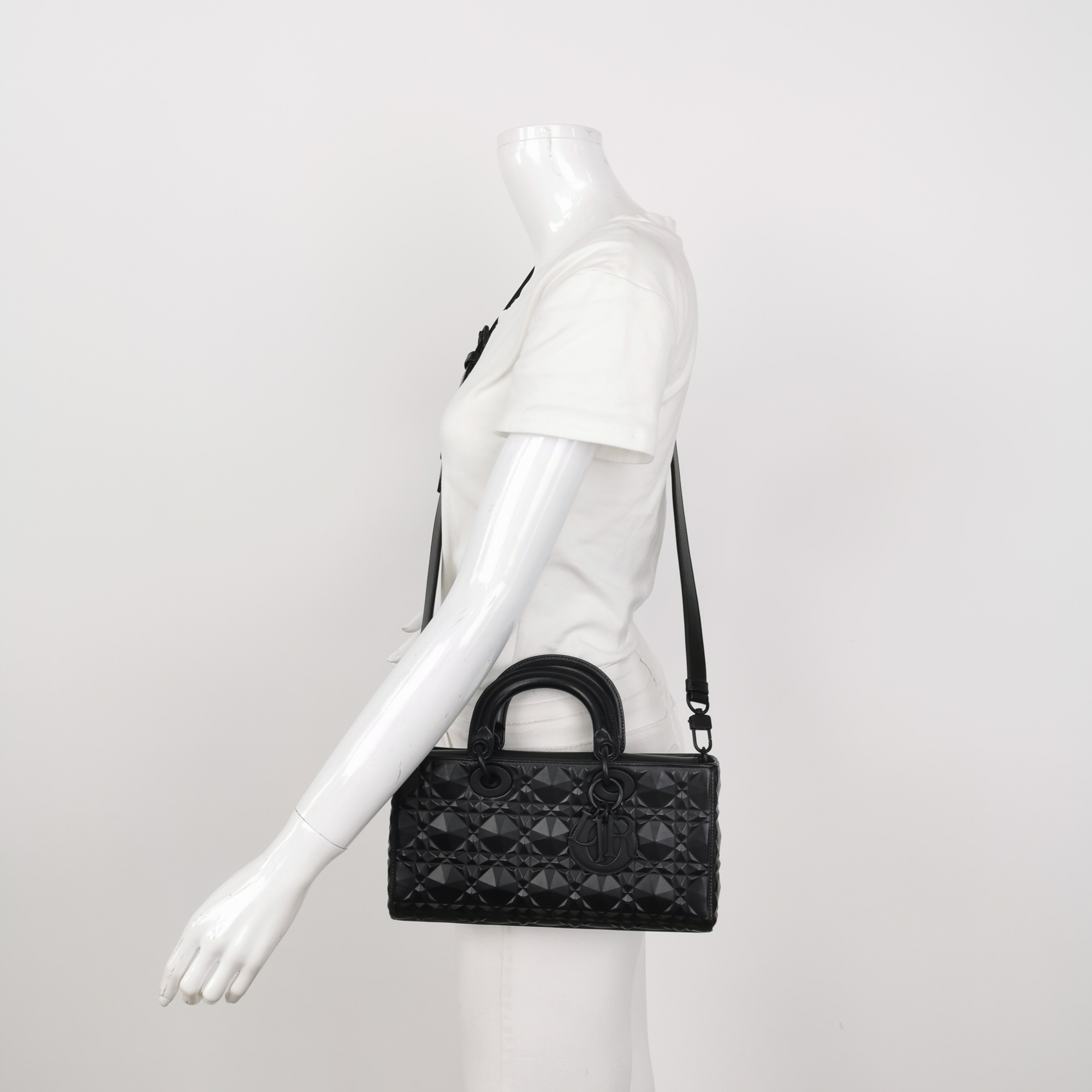 Dior Ultra Matte Lady D-Joy Bag Diamond Motif Cannage Calfskin Medium — alternate view