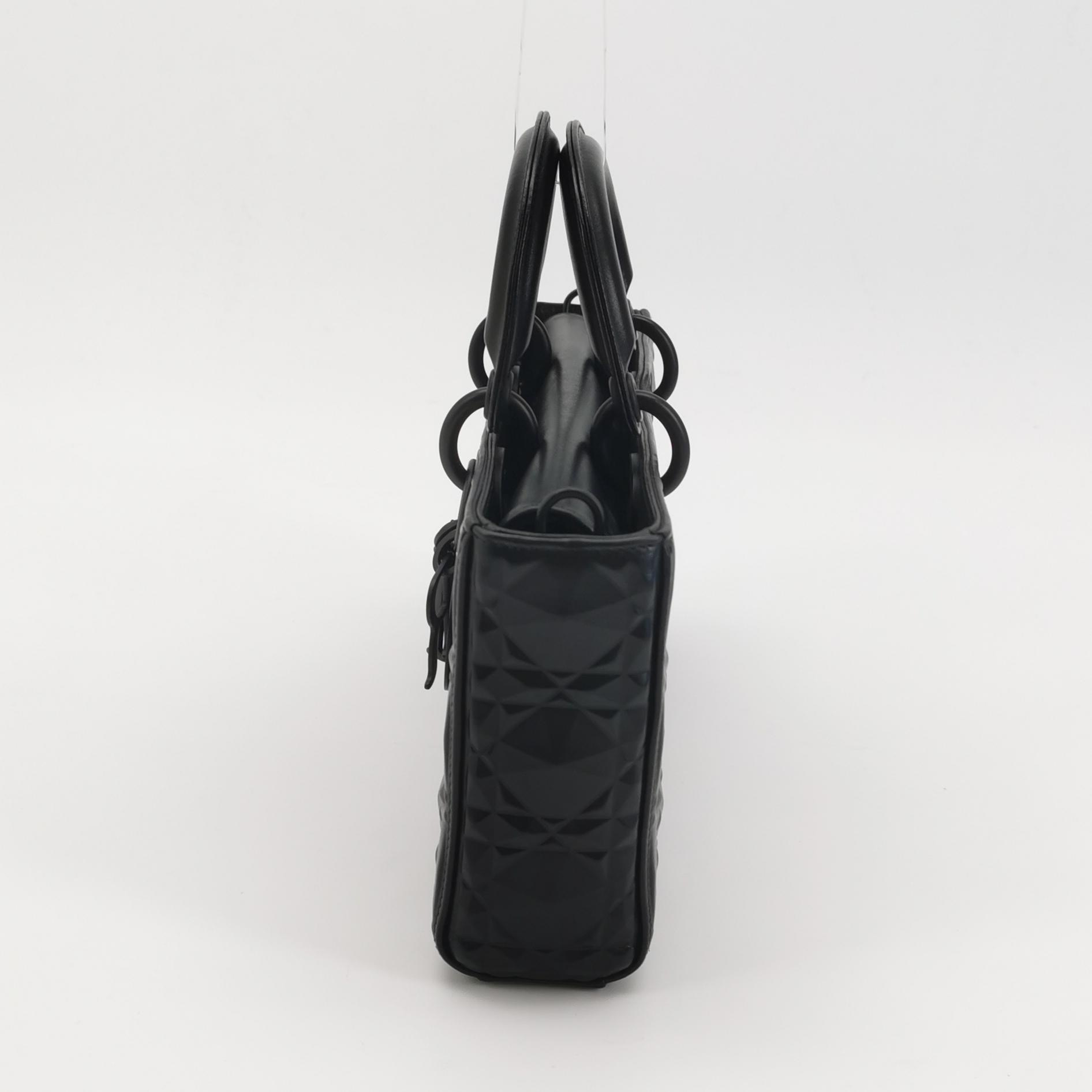 Dior Ultra Matte Lady D-Joy Bag Diamond Motif Cannage Calfskin Medium — photo 3 of 17