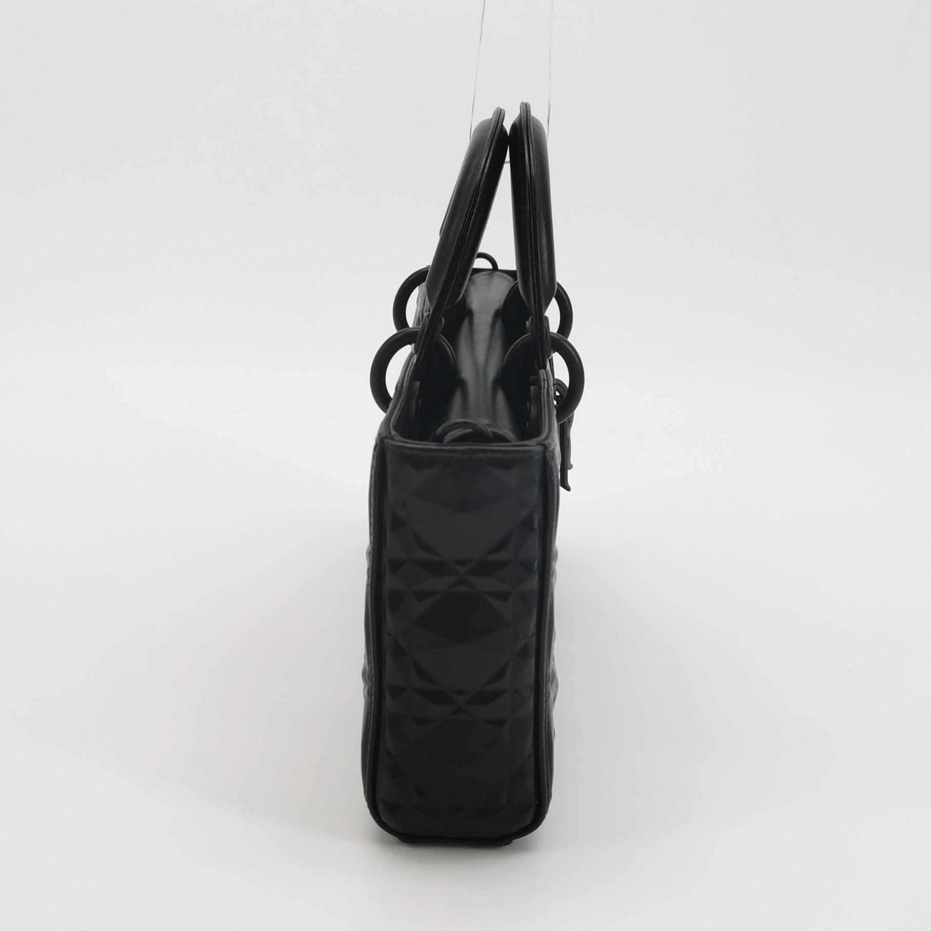 Dior Ultra Matte Lady D-Joy Bag Diamond Motif Cannage Calfskin Medium — photo 4 of 17