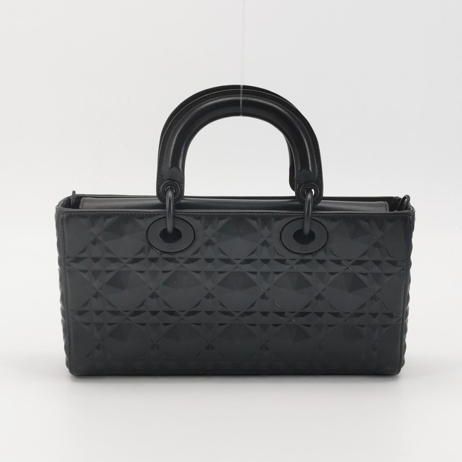 Dior Ultra Matte Lady D-Joy Bag Diamond Motif Cannage Calfskin Medium — photo 5 of 17