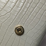 Saint Laurent(YSL) Classic Monogram Tassel Crossbody Bag Crocodile Embossed Leather Small — thumbnail 10