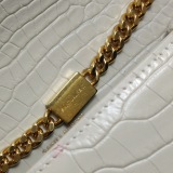 Saint Laurent(YSL) Classic Monogram Tassel Crossbody Bag Crocodile Embossed Leather Small — thumbnail 11