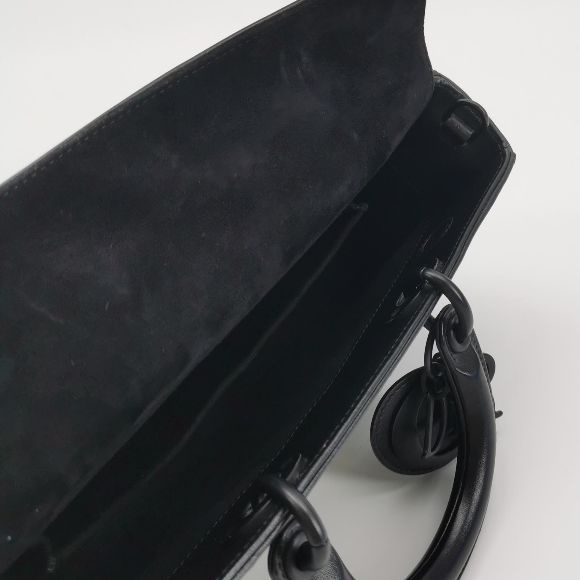 Dior Ultra Matte Lady D-Joy Bag Diamond Motif Cannage Calfskin Medium — photo 8 of 17