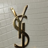 Saint Laurent(YSL) Classic Monogram Tassel Crossbody Bag Crocodile Embossed Leather Small — thumbnail 13