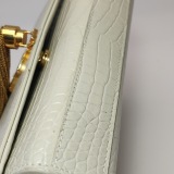 Saint Laurent(YSL) Classic Monogram Tassel Crossbody Bag Crocodile Embossed Leather Small — thumbnail 8