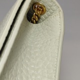 Saint Laurent(YSL) Classic Monogram Tassel Crossbody Bag Crocodile Embossed Leather Small — thumbnail 12