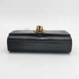 Saint Laurent(YSL) Classic Monogram Tassel Crossbody Bag Crocodile Embossed Leather Small — thumbnail 6