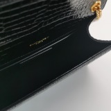 Saint Laurent(YSL) Classic Monogram Tassel Crossbody Bag Crocodile Embossed Leather Small — thumbnail 7