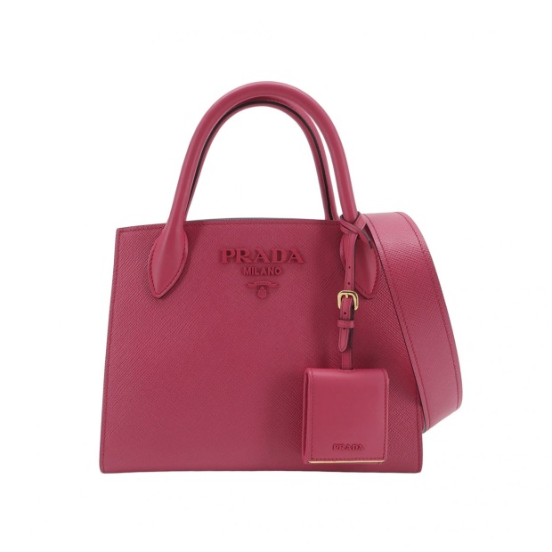 Prada Monochrome Tote Saffiano with City Calf Small — pre-owned, Vierlot