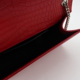 Saint Laurent(YSL) Classic Monogram Tassel Crossbody Bag Crocodile Embossed Leather Medium — thumbnail 7