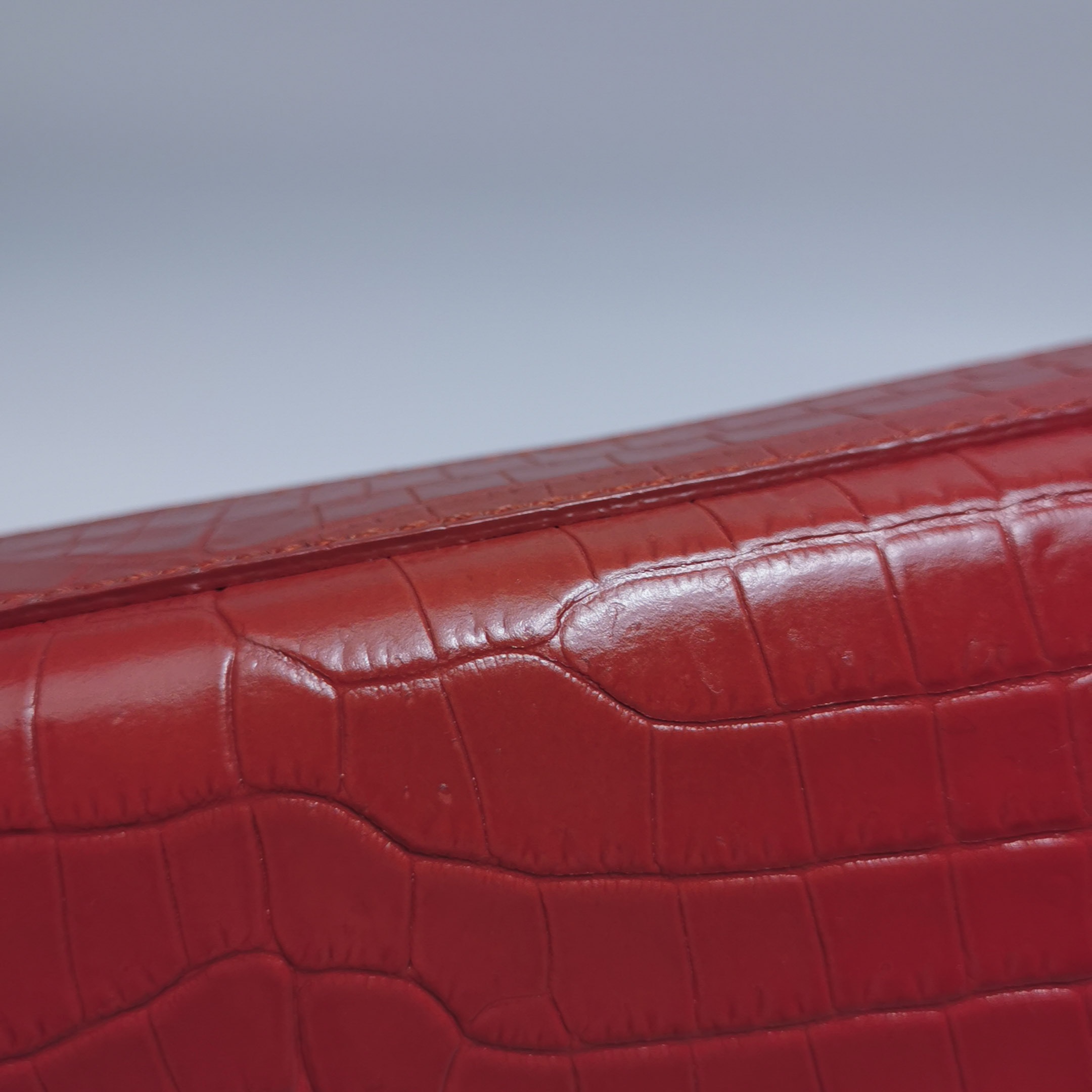 Saint Laurent(YSL) Classic Monogram Tassel Crossbody Bag Crocodile Embossed Leather Medium