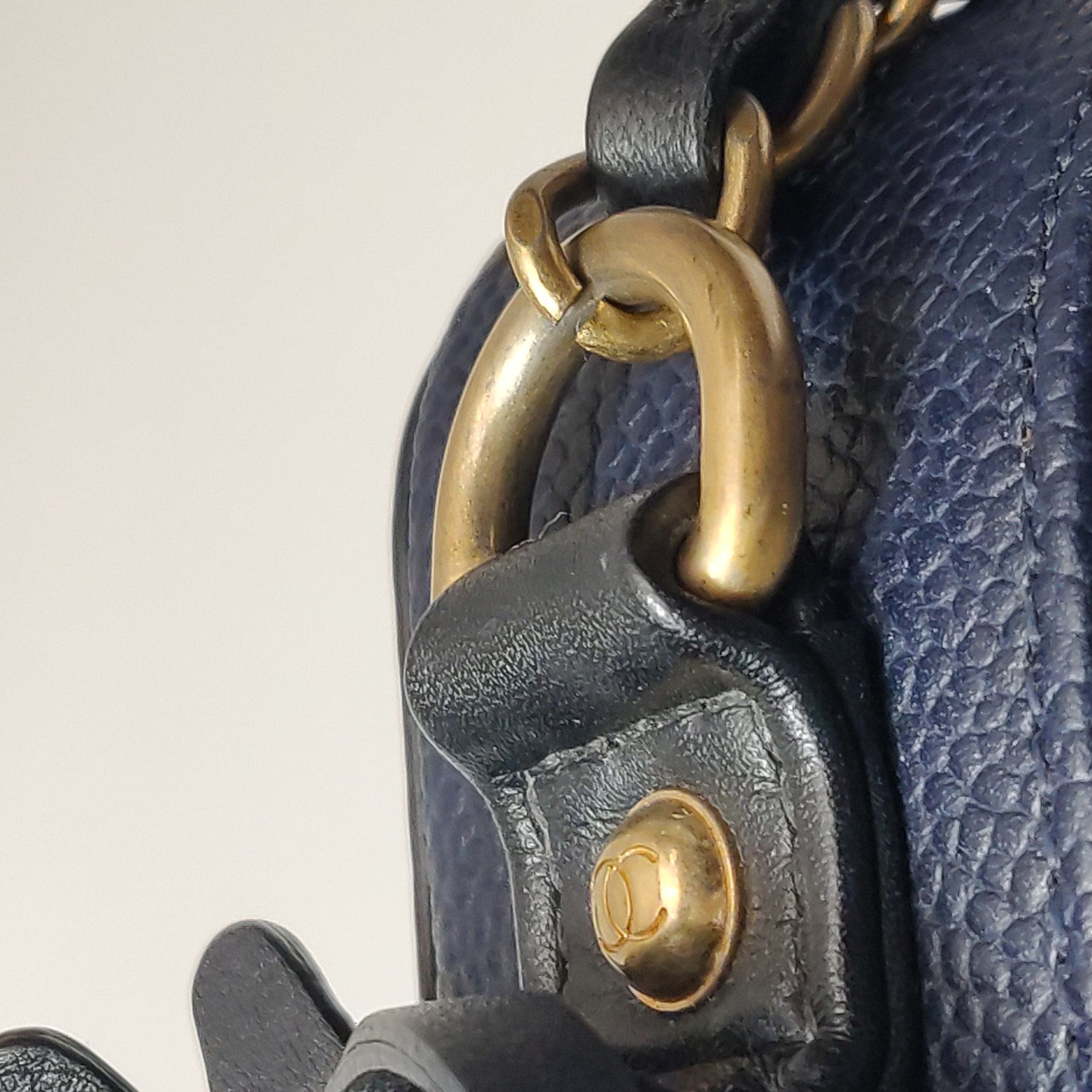 Chanel Filigree Vanity Case Quilted Caviar Medium