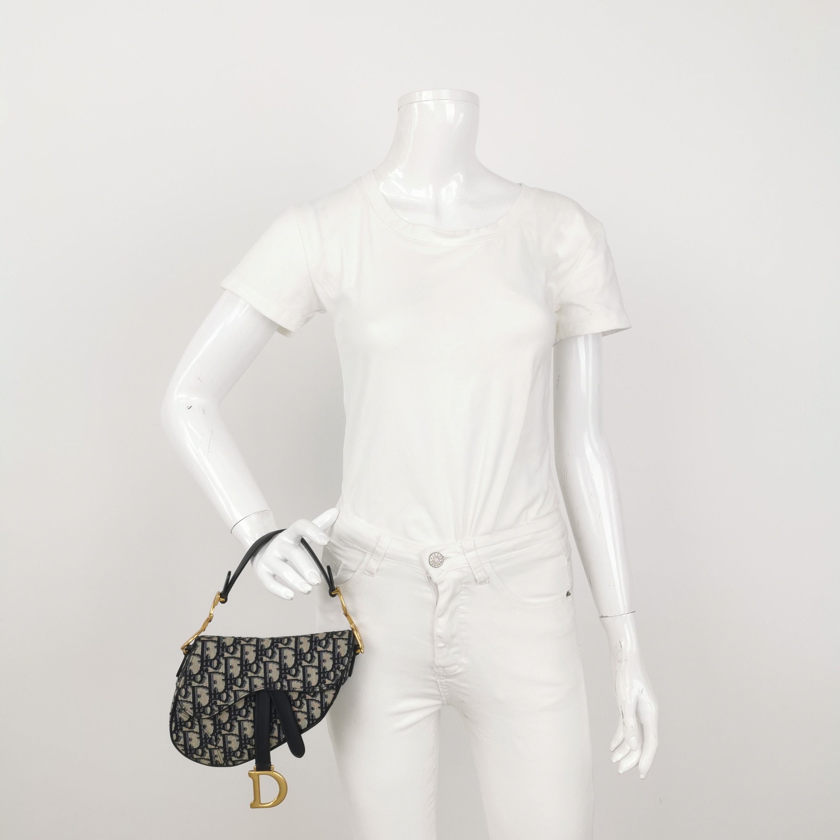 Dior Saddle Handbag Oblique Canvas Mini — alternate view