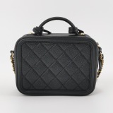 Chanel Filigree Vanity Case Quilted Caviar Small — thumbnail 5