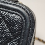 Chanel Filigree Vanity Case Quilted Caviar Small — thumbnail 9