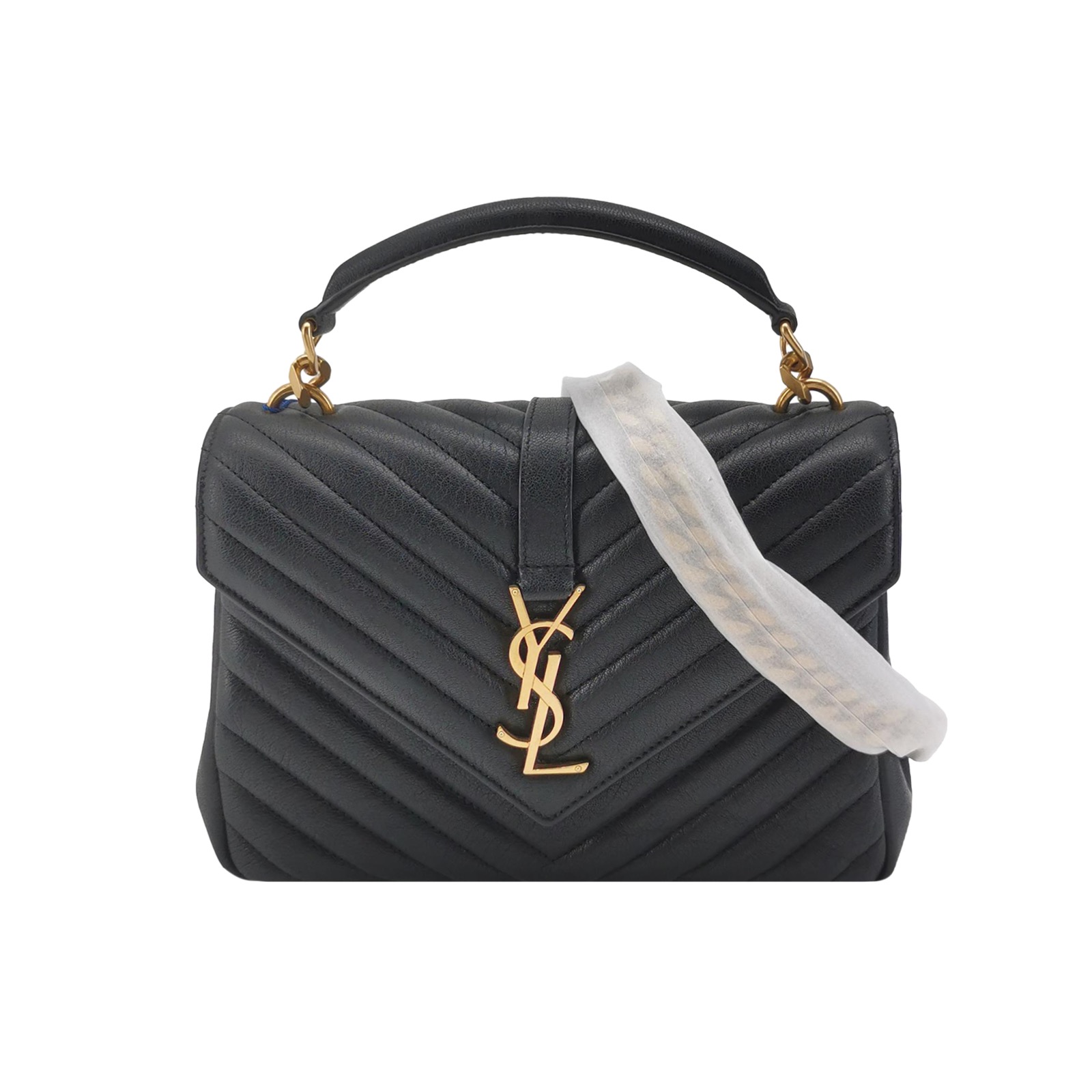 Saint Laurent(YSL) Classic Monogram College Bag Matelasse Chevron Leather Medium — photo 1 of 12