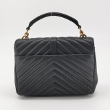 Saint Laurent(YSL) Classic Monogram College Bag Matelasse Chevron Leather Medium — thumbnail 5