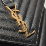 Saint Laurent(YSL) Classic Monogram College Bag Matelasse Chevron Leather Medium — thumbnail 8