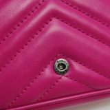 Gucci GG Marmont Flap Bag Matelasse Leather Super Rose Pink  Mini — thumbnail 15