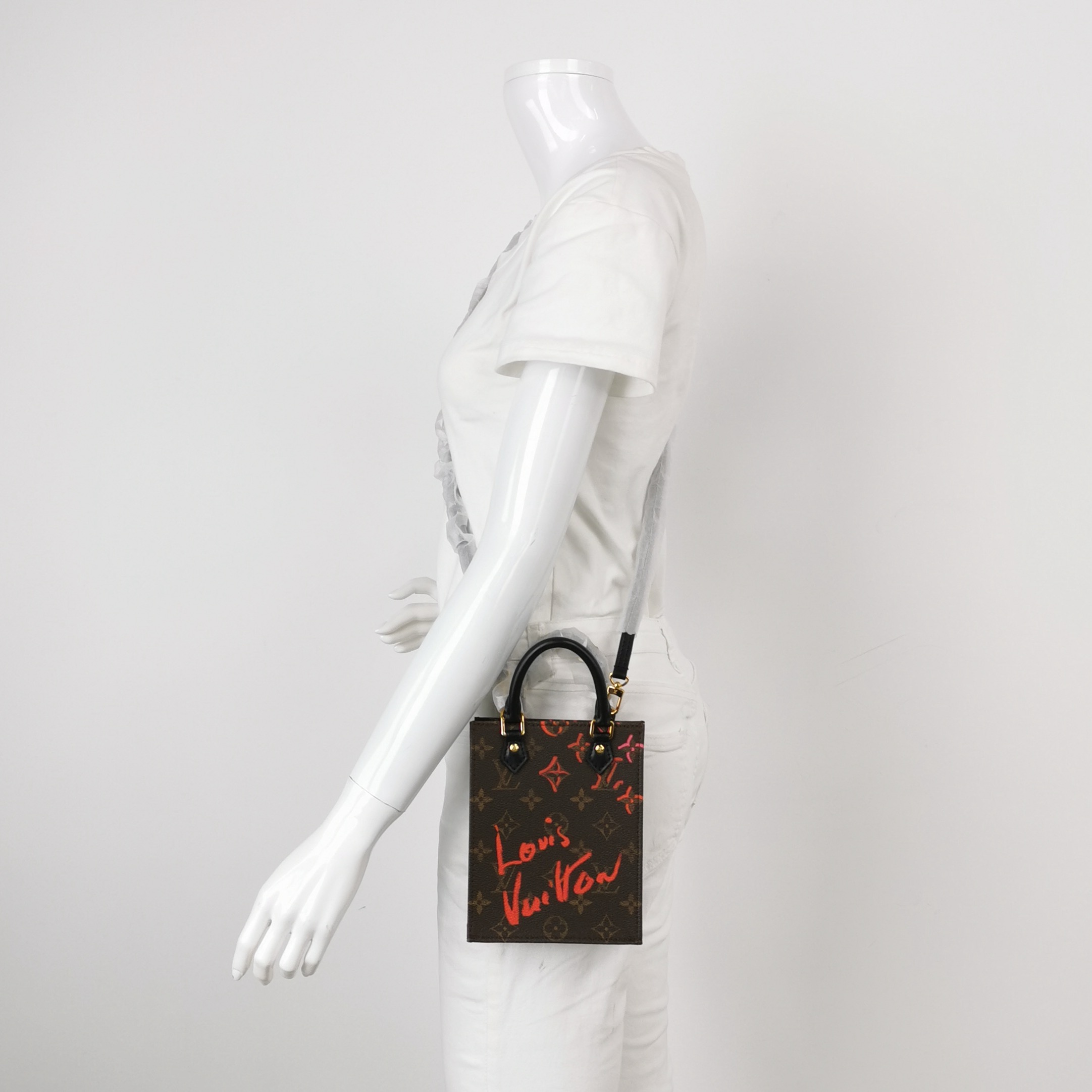 Louis Vuitton(LV) Petit Sac Plat Bag Limited Edition Fall in Love Monogram Canvas — alternate view