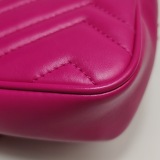 Gucci GG Marmont Flap Bag Matelasse Leather Super Rose Pink  Mini — thumbnail 14