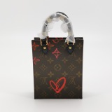Louis Vuitton(LV) Petit Sac Plat Bag Limited Edition Fall in Love Monogram Canvas — thumbnail 5
