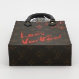 Louis Vuitton(LV) Petit Sac Plat Bag Limited Edition Fall in Love Monogram Canvas — thumbnail 6