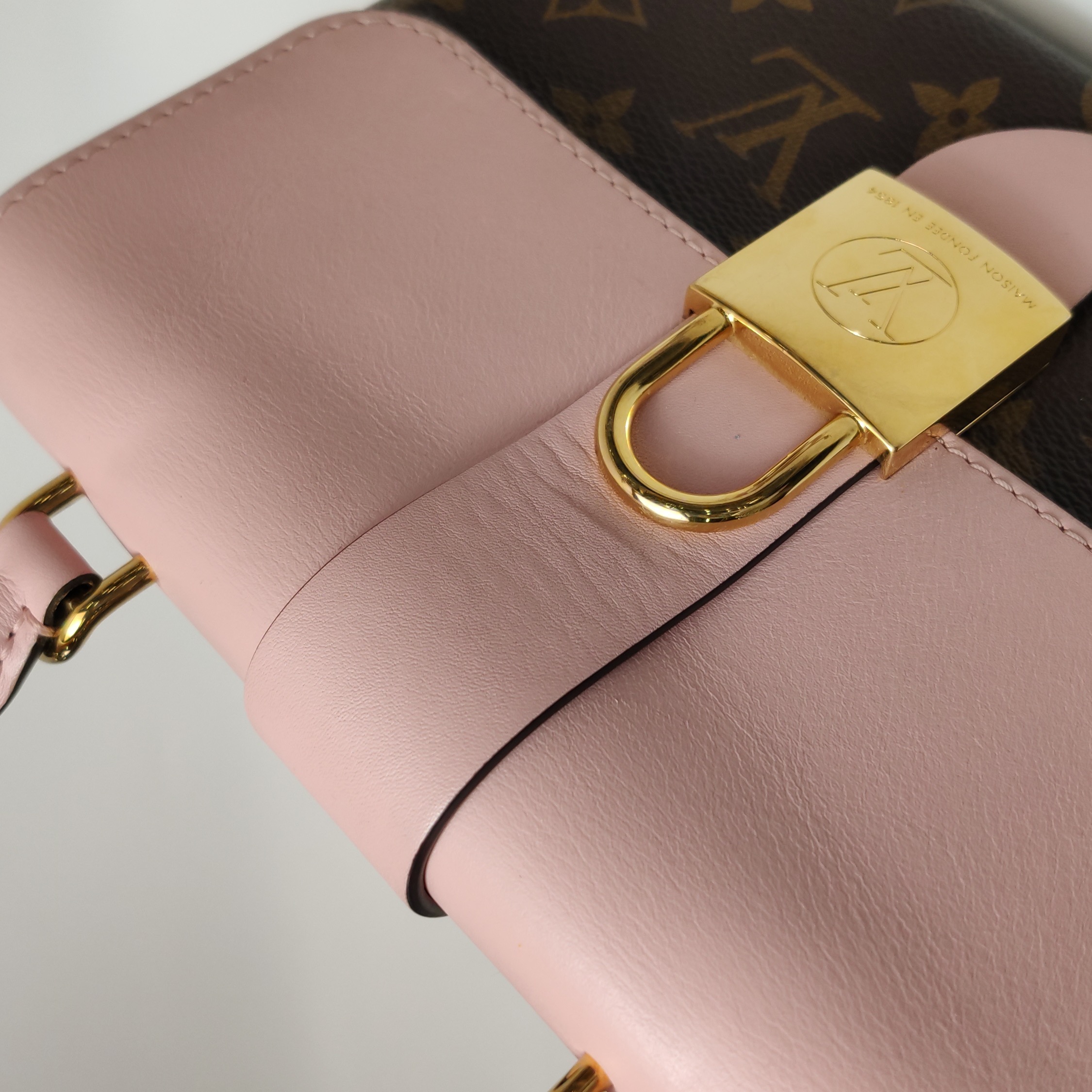 Louis Vuitton(LV) Locky Handbag Monogram Canvas with Leather BB — photo 10 of 15