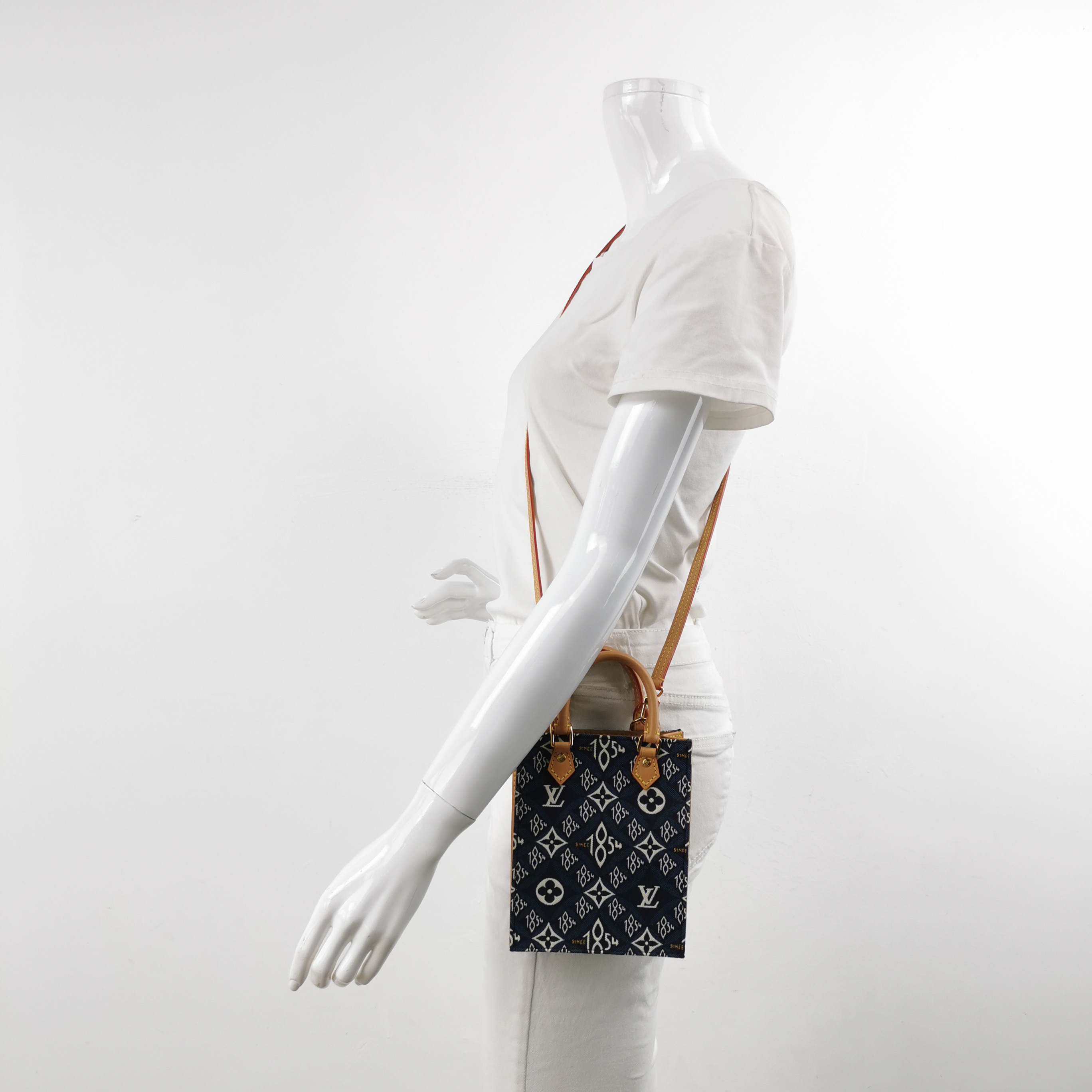 Louis Vuitton(LV) Petit Sac Plat Bag Limited Edition Since 1854 Monogram Jacquard — alternate view