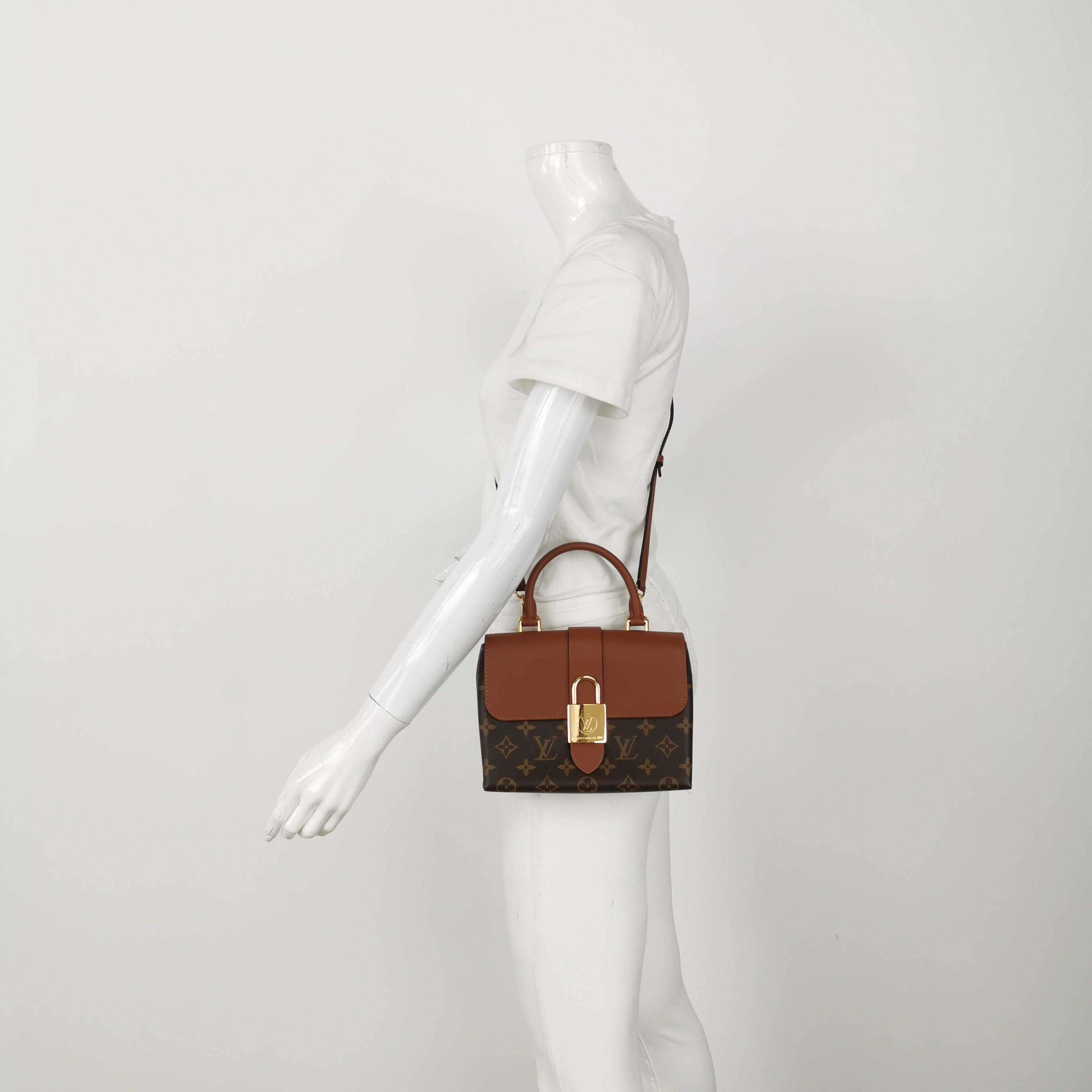 Louis Vuitton(LV) Locky Handbag Monogram Canvas with Leather BB — alternate view
