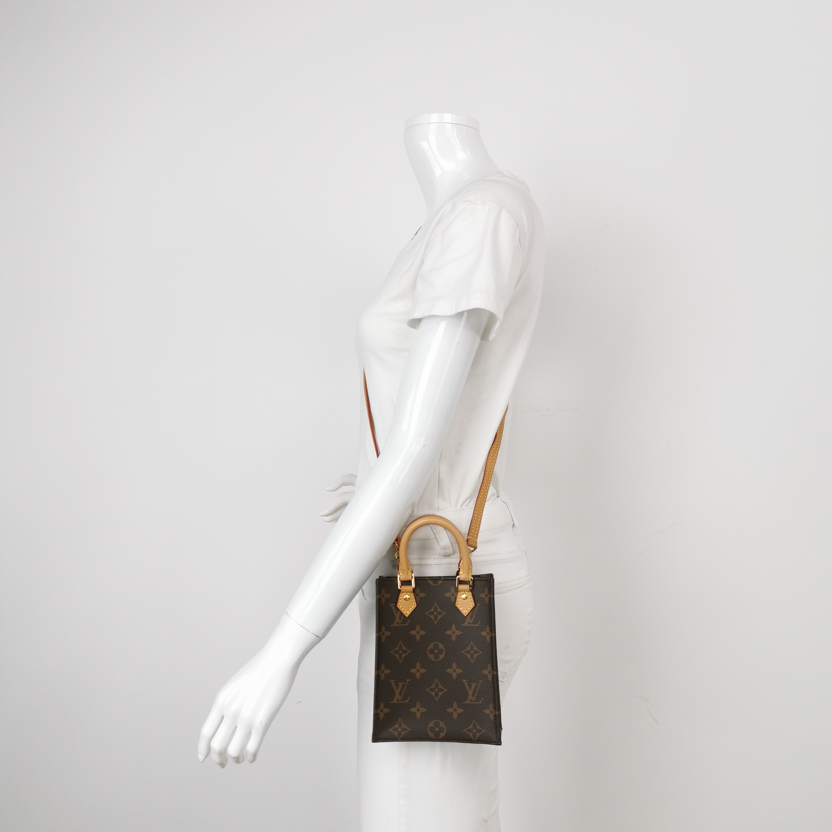 Louis Vuitton(LV) Petit Sac Plat Bag Monogram Canvas — alternate view