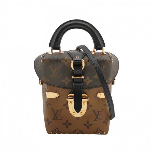 Louis Vuitton(LV) Camera Box Handbag Studded Reverse Monogram Canvas — pre-owned, Vierlot