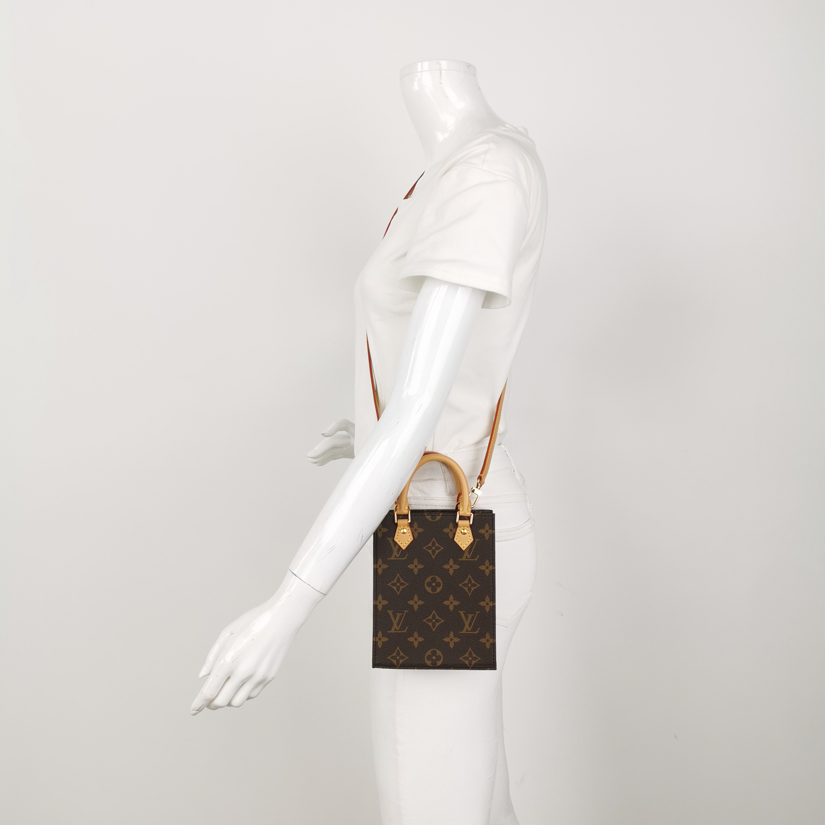 Louis Vuitton(LV) Petit Sac Plat Bag Monogram Canvas — alternate view