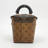 Louis Vuitton(LV) Camera Box Handbag Studded Reverse Monogram Canvas — thumbnail 3