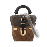 Louis Vuitton(LV) Camera Box Handbag Studded Reverse Monogram Canvas — thumbnail 1