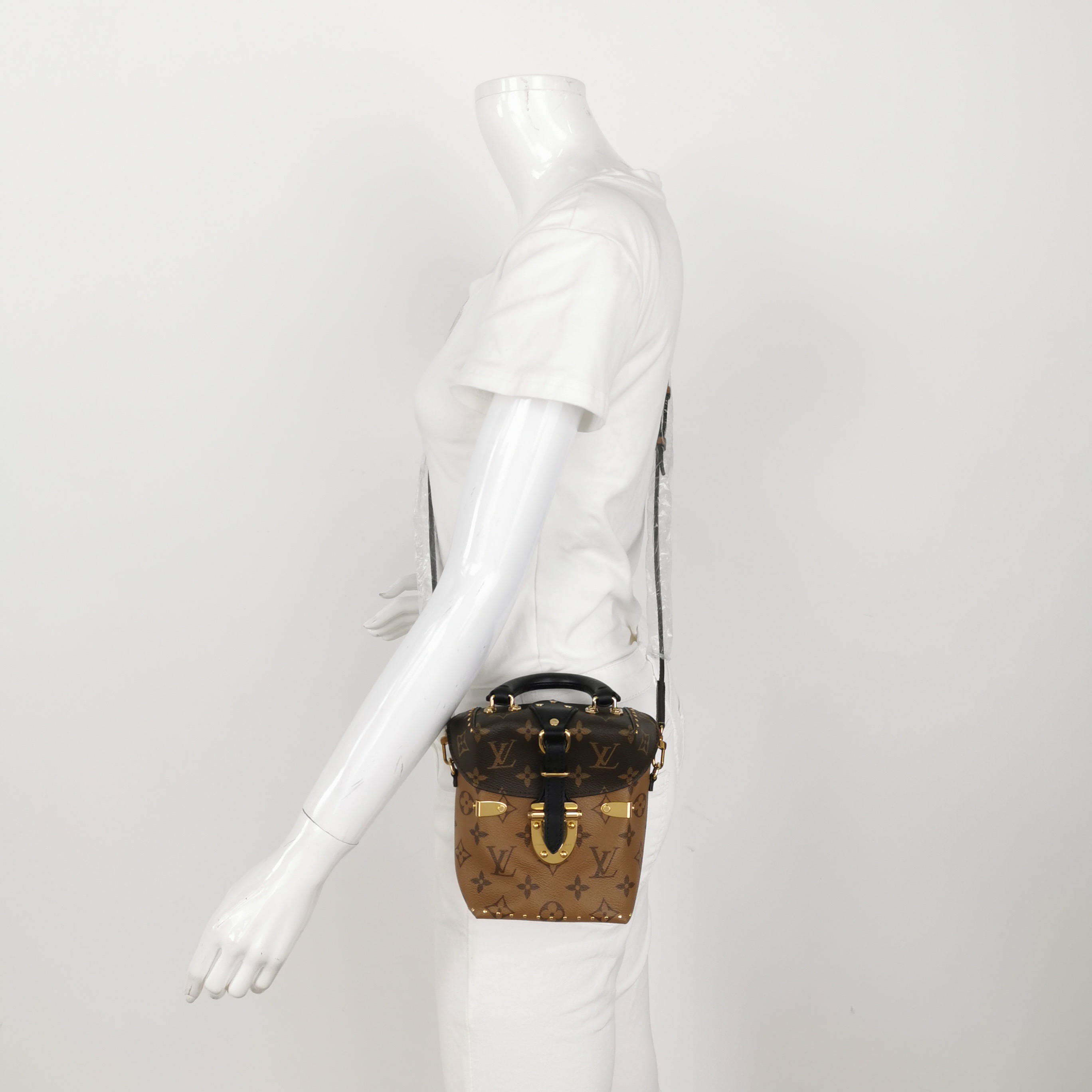 Louis Vuitton(LV) Camera Box Handbag Studded Reverse Monogram Canvas — alternate view