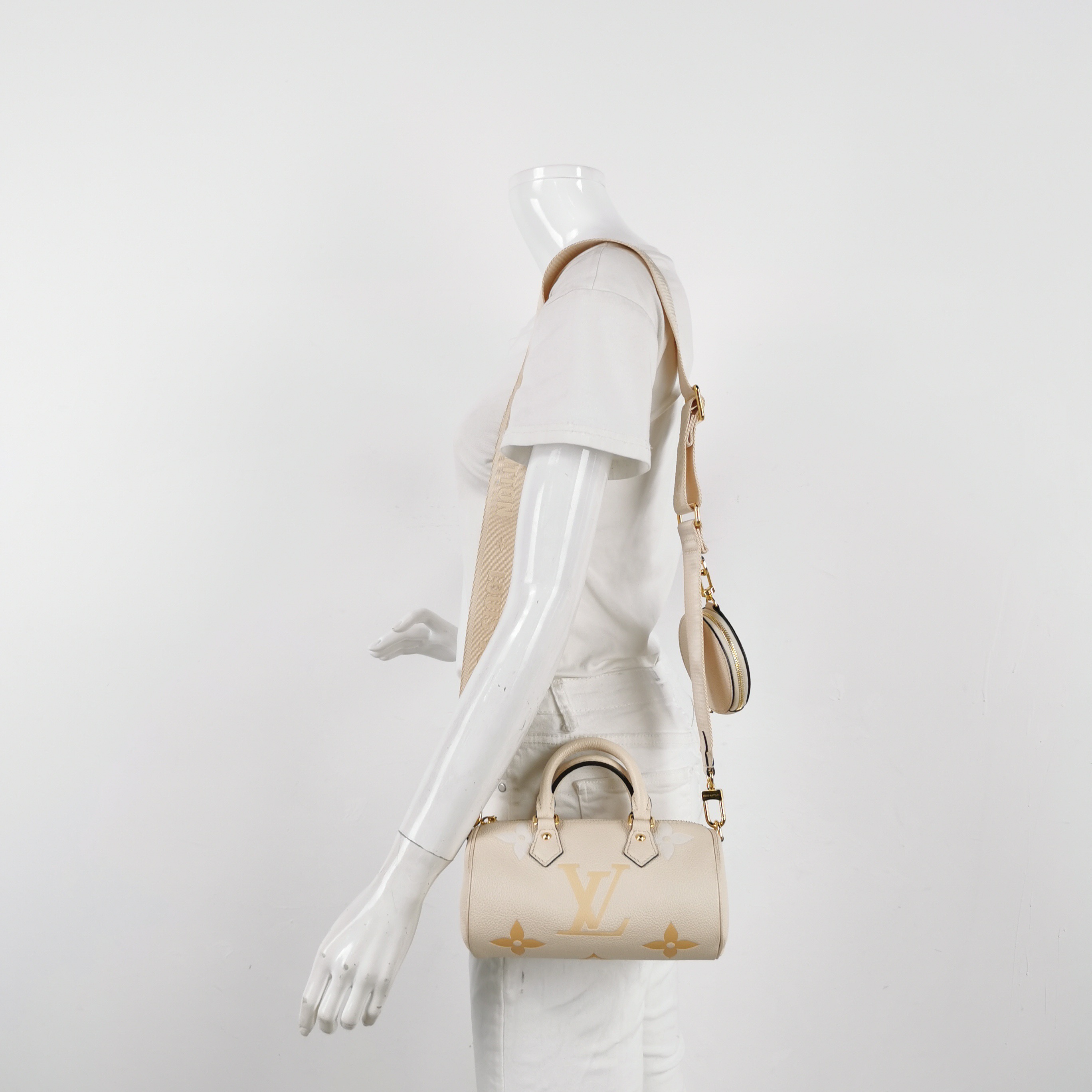 Louis Vuitton Papillon Handbag Bicolor Monogram Empreinte Giant BB — alternate view
