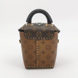 Louis Vuitton(LV) Camera Box Handbag Studded Reverse Monogram Canvas — thumbnail 3