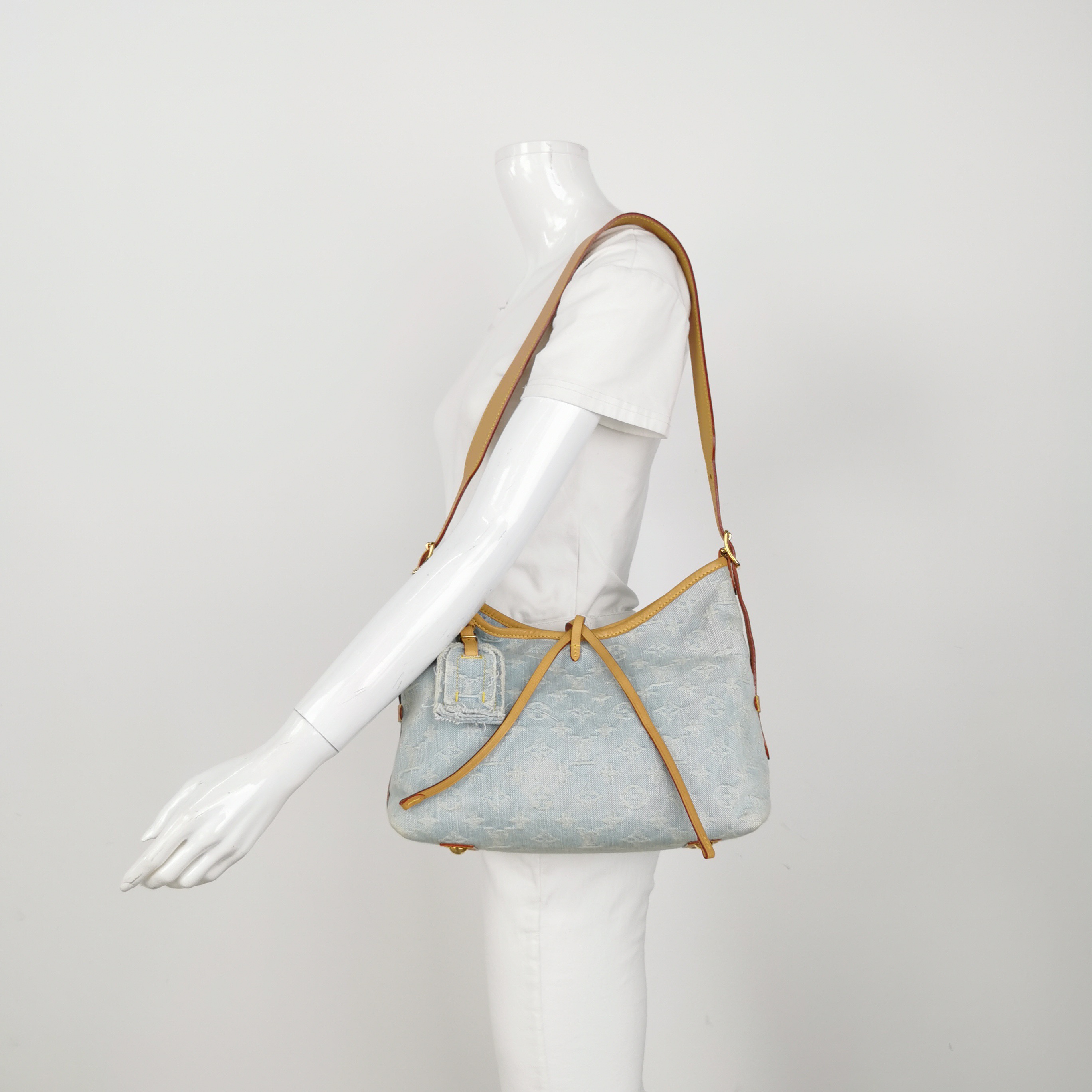Louis Vuitton(LV) CarryAll Hobo Monogram Denim PM — alternate view