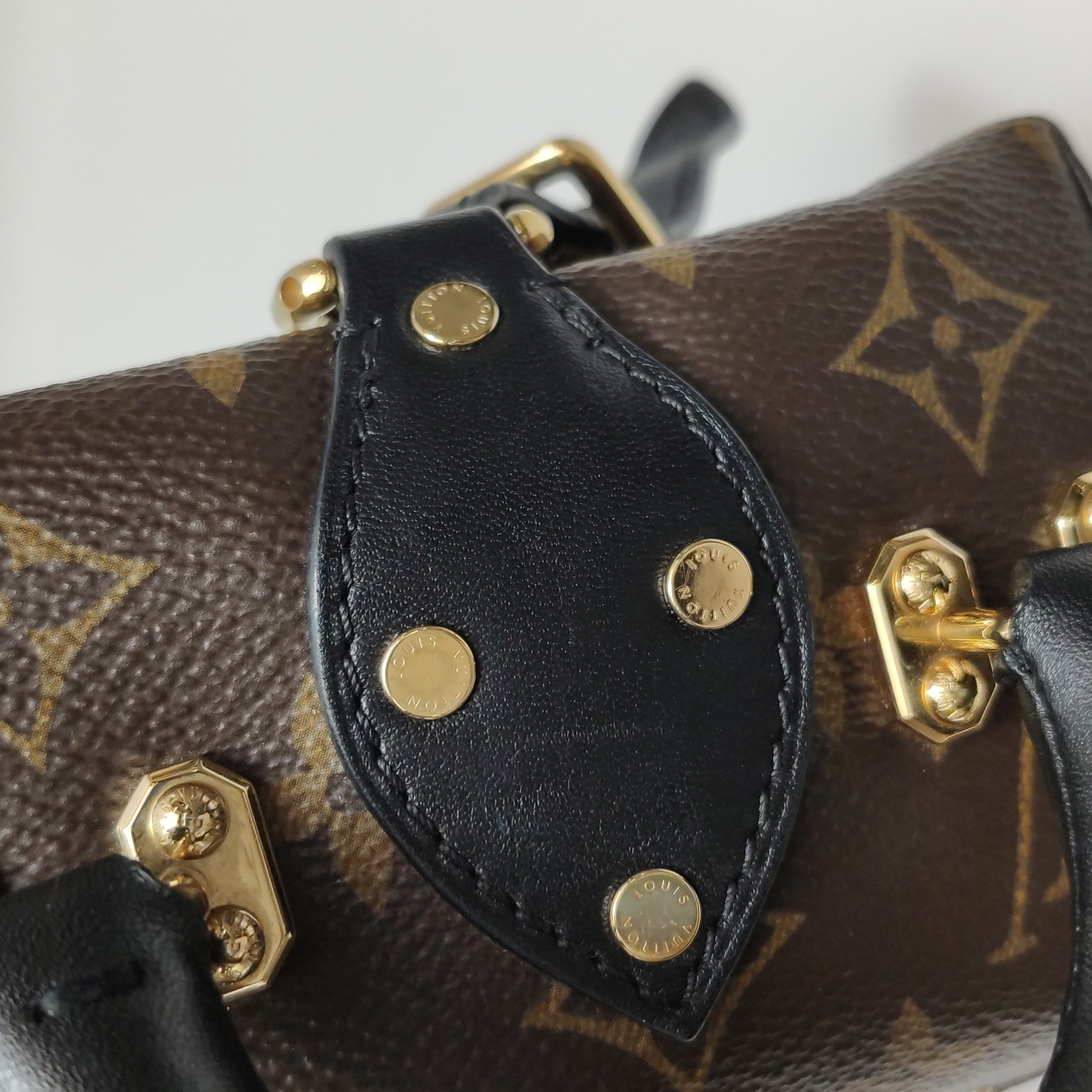 Louis Vuitton(LV) Camera Box Handbag Studded Reverse Monogram Canvas — photo 11 of 16