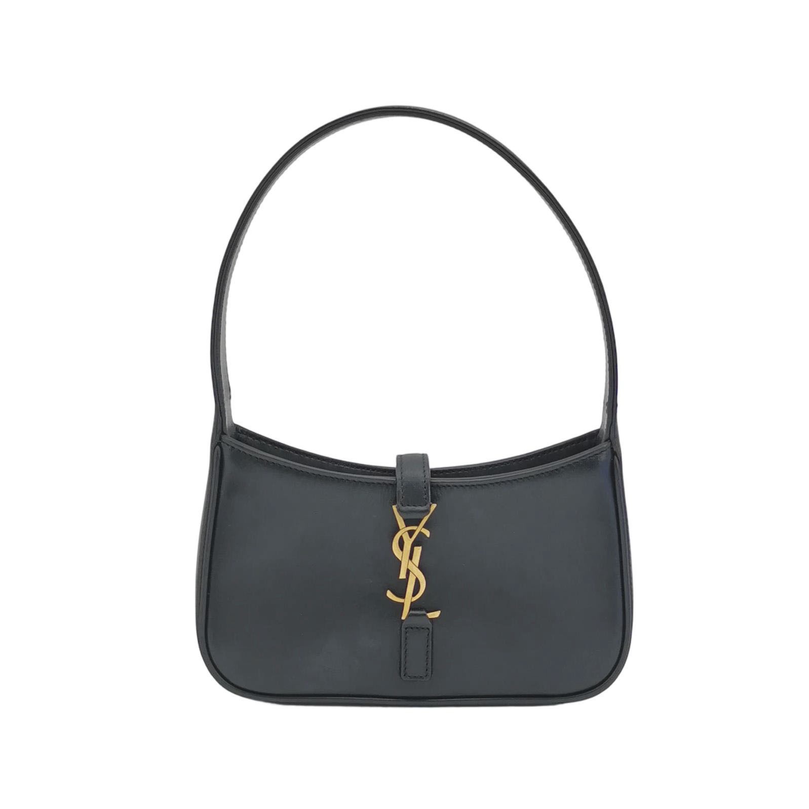 Saint Laurent Le 5 a 7 Hobo Leather Mini