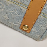 Louis Vuitton(LV) CarryAll Hobo Monogram Denim PM — thumbnail 13