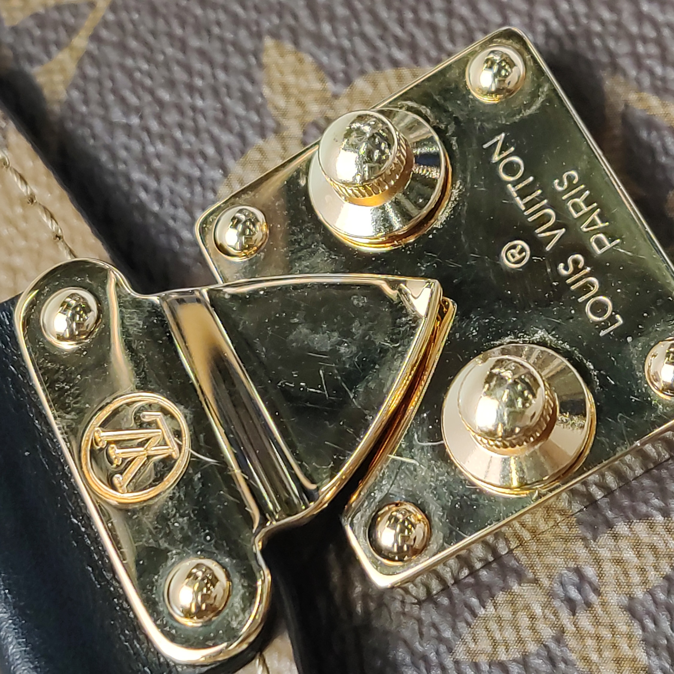 Louis Vuitton(LV) Camera Box NM Handbag Studded Reverse Monogram Canvas — photo 10 of 13