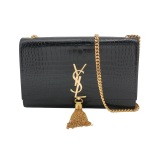 Saint Laurent Kate Tassel Crossbody Bag Crocodile Embossed Leather Medium — thumbnail 1