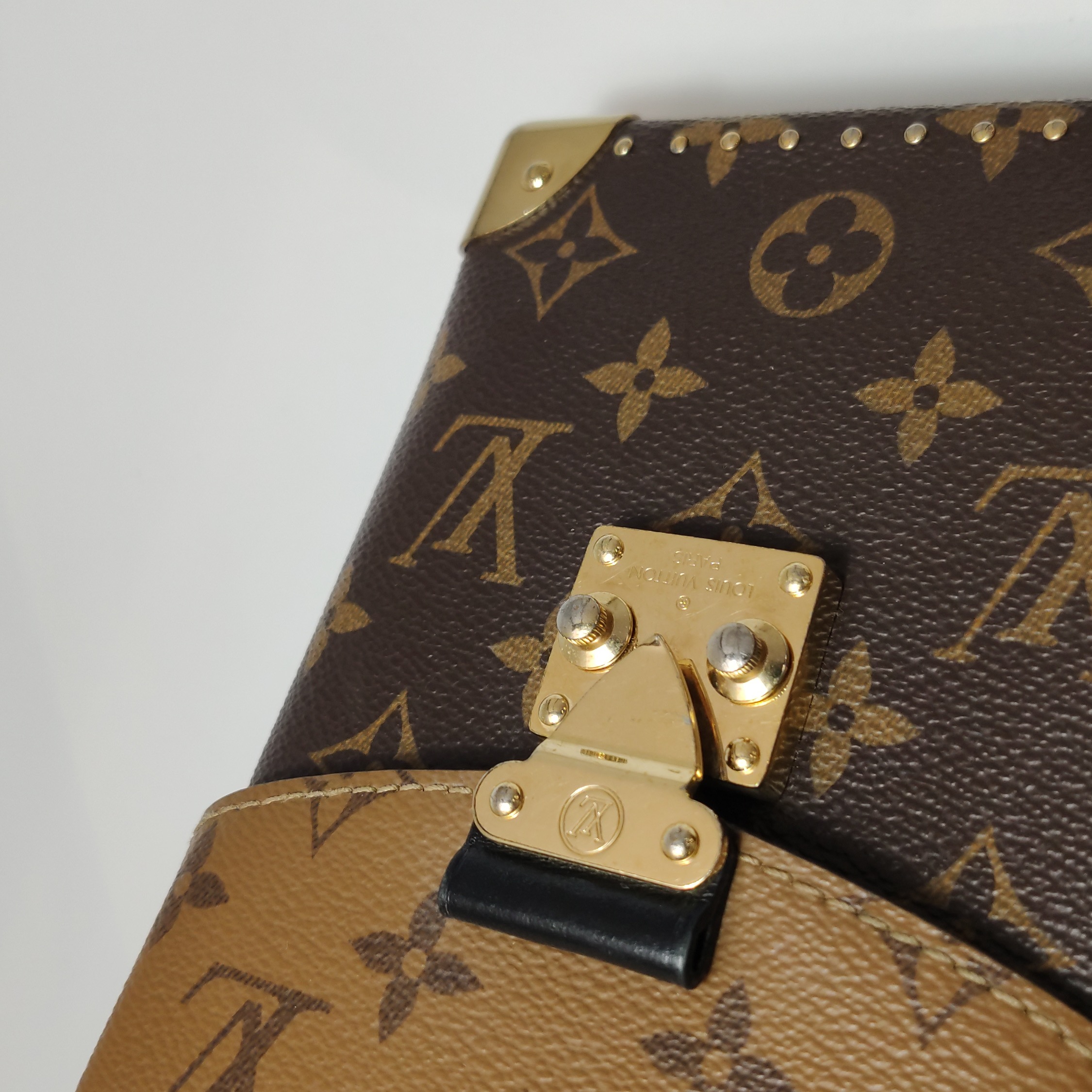 Louis Vuitton(LV) Camera Box NM Handbag Studded Reverse Monogram Canvas — photo 9 of 14