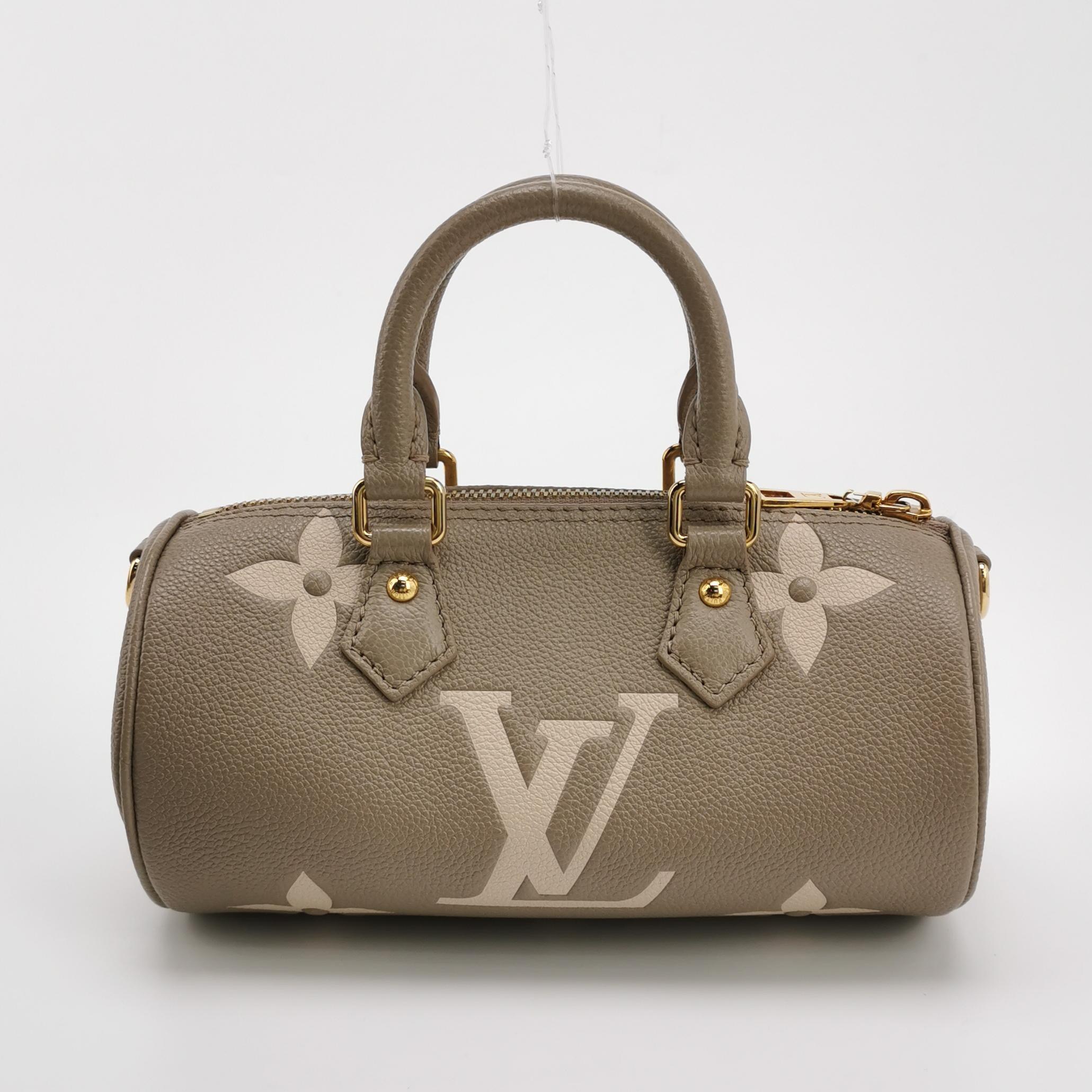 Louis Vuitton(LV) Papillon Handbag Bicolor Monogram Empreinte Giant BB