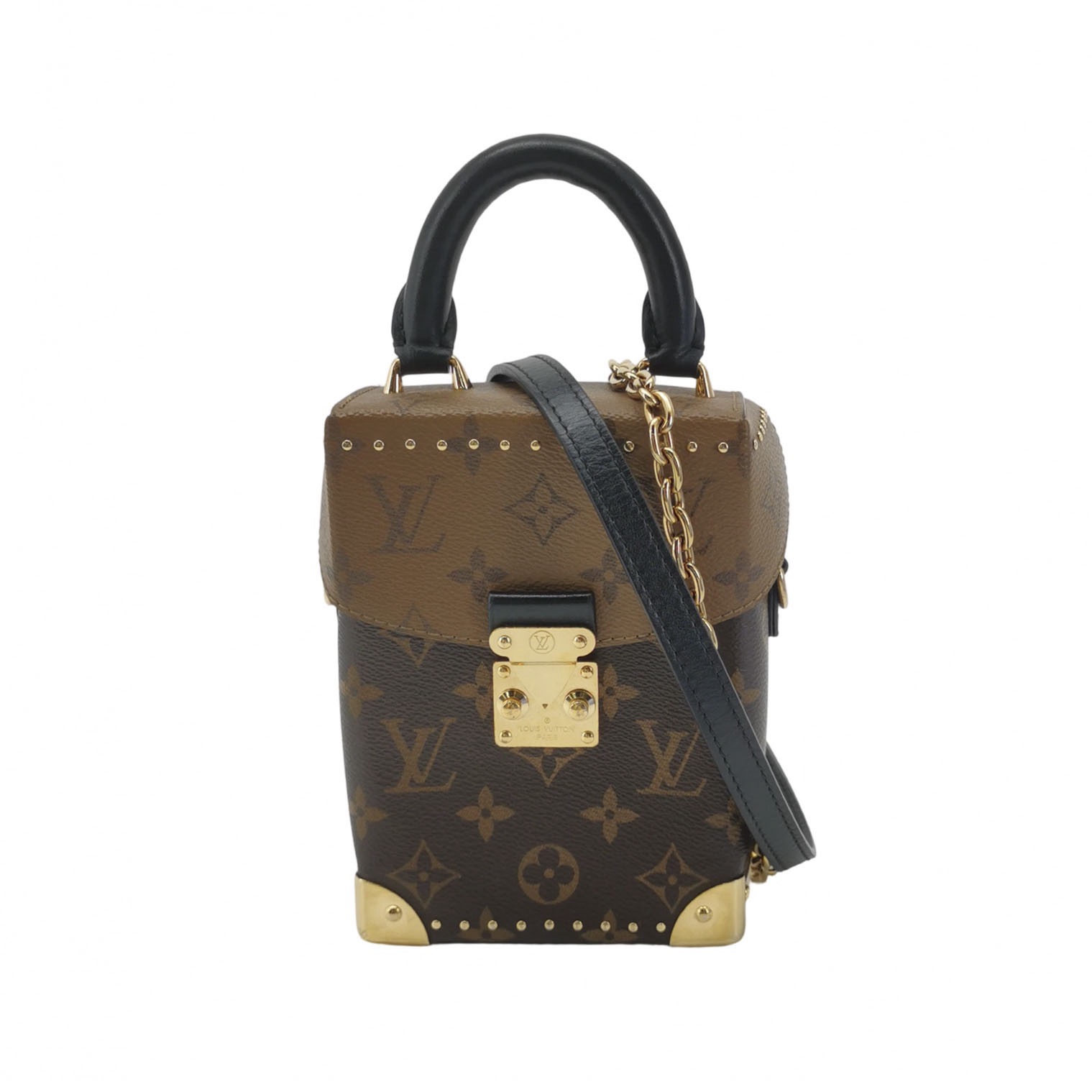 Louis Vuitton(LV) Camera Box NM Handbag Studded Reverse Monogram Canvas — photo 1 of 14