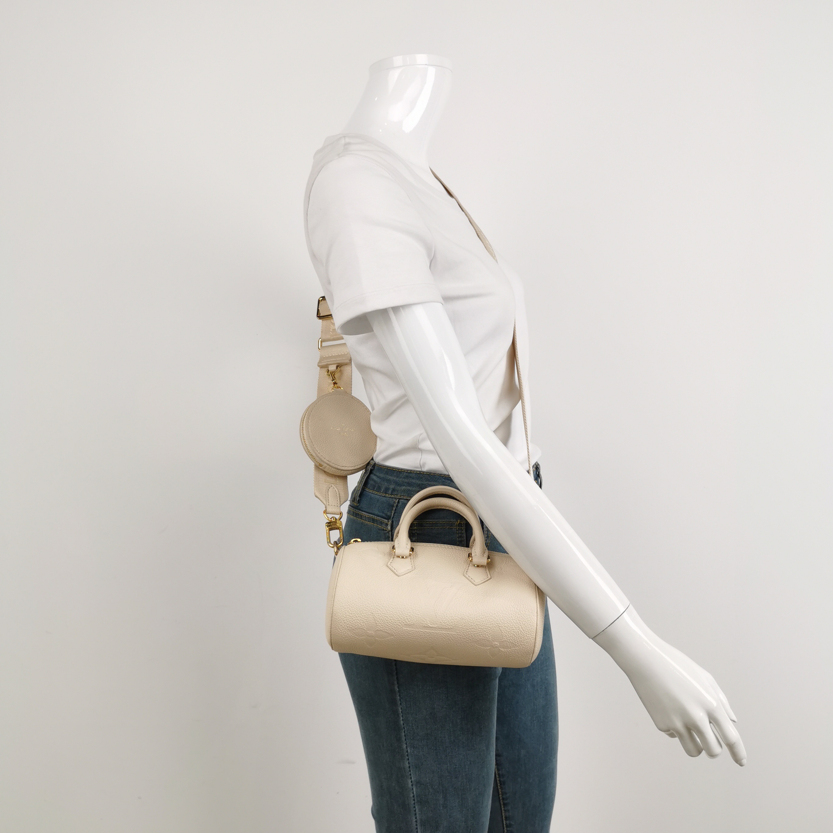 Louis Vuitton(LV) Papillon Handbag Bicolor Monogram Empreinte Giant BB — alternate view