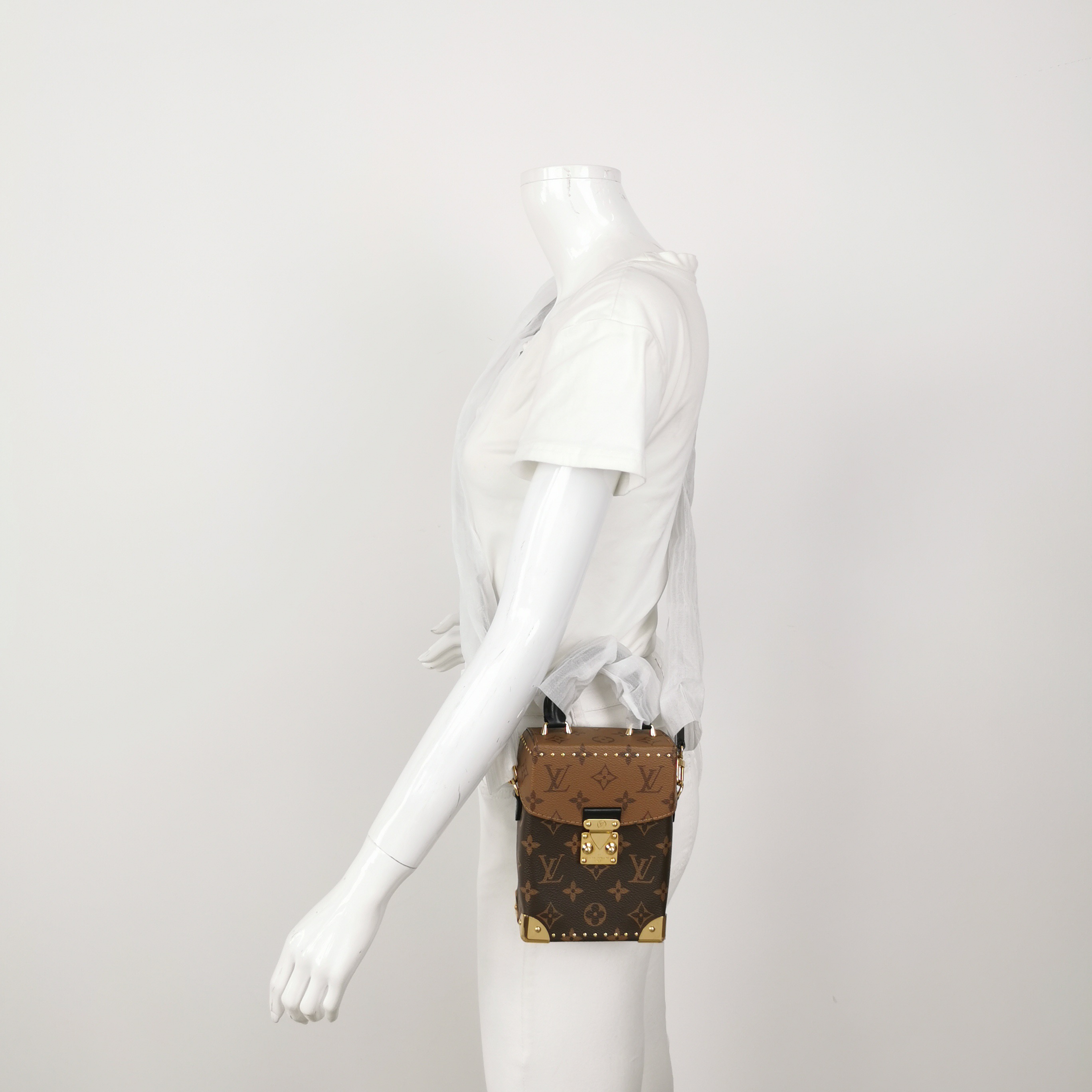 Louis Vuitton(LV) Camera Box NM Handbag Studded Reverse Monogram Canvas — alternate view